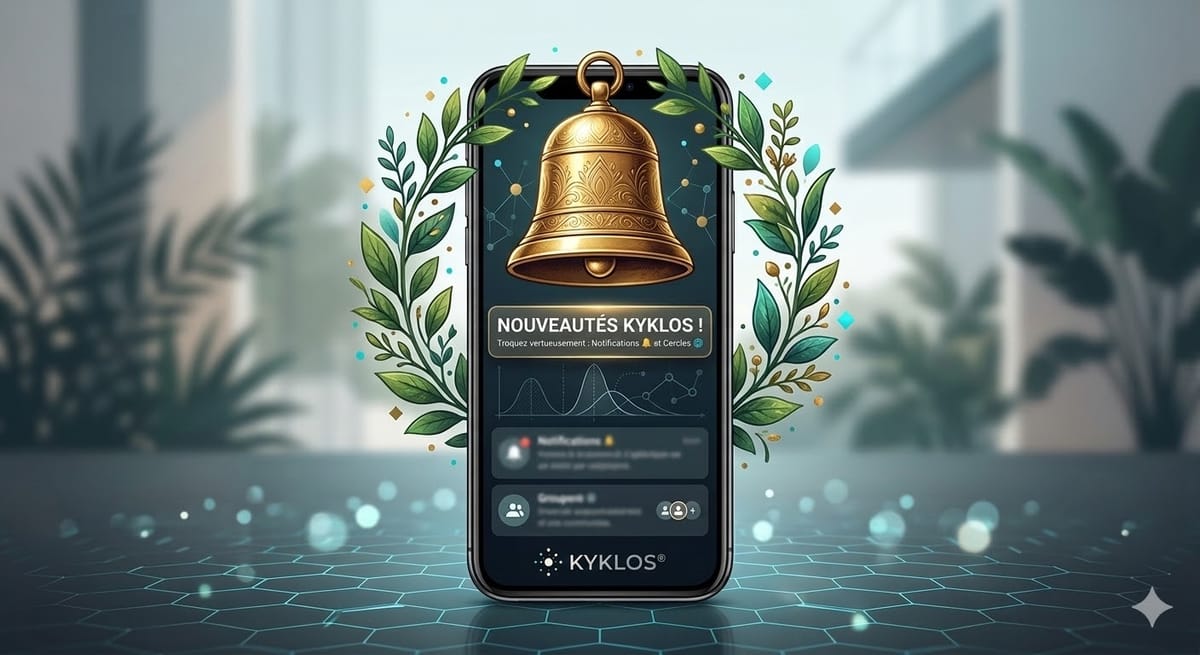 Deux nouvelles fonctionnalités sur Kyklos : notifications et cercles