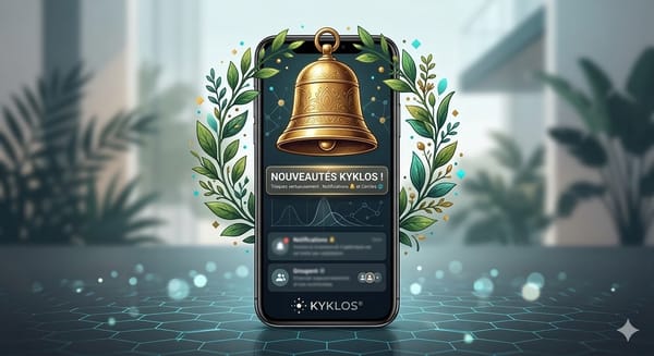 Deux nouvelles fonctionnalités sur Kyklos : notifications et cercles